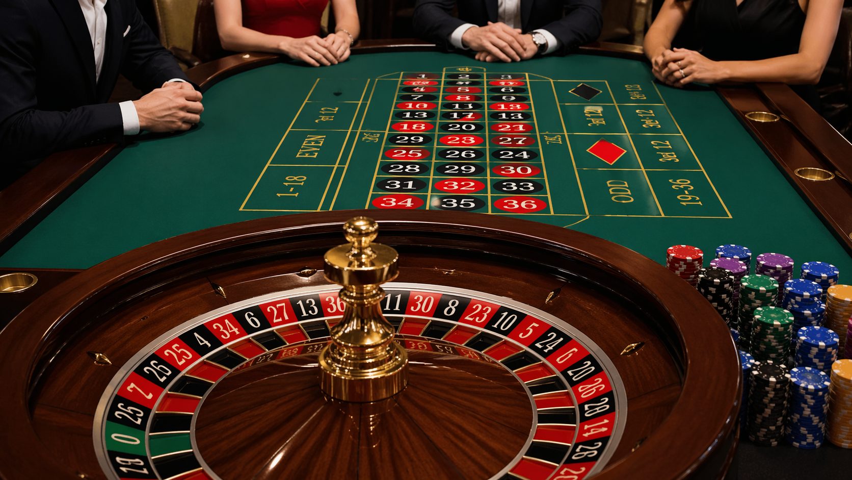 Diferencias entre apuestas internas y externas en ruleta